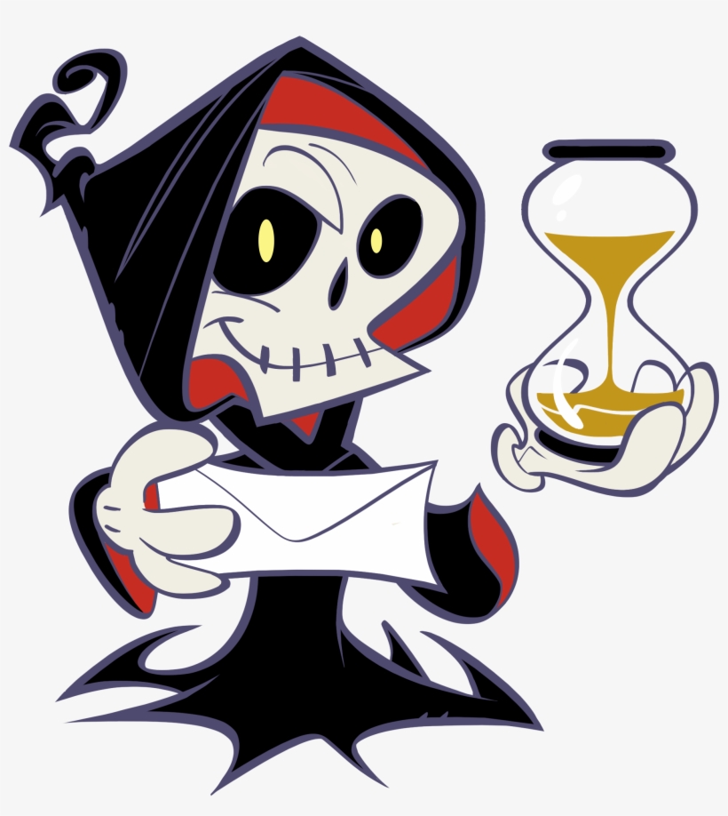 Grim Reaper Email - Drawing, transparent png #310986