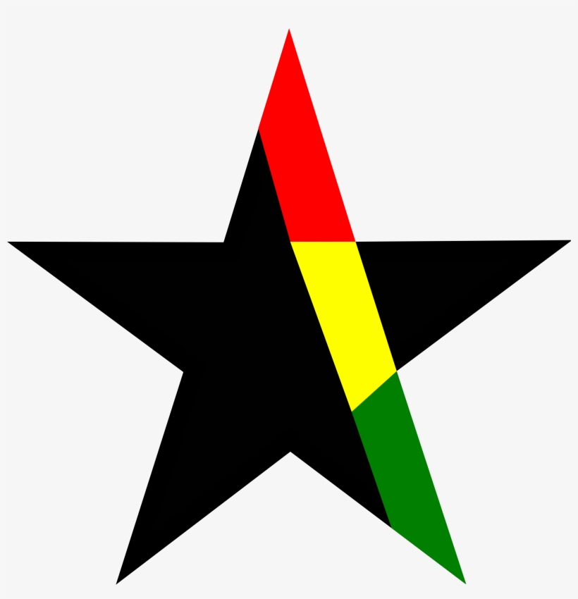 Clip Art Black And White Black Stars Clipart - Black Star In Ghana Flag, transparent png #310988