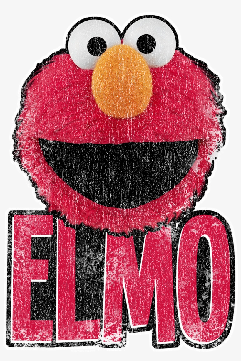 Sesame Street Elmo Smile Men's Long Sleeve T-shirt - Cartoon, transparent png #311113