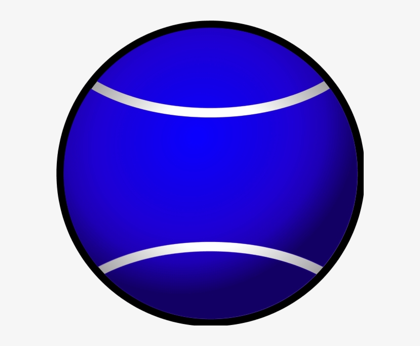 Tennis Ball Simple Vector Clip Art - Blue Tennis Ball Clip Art, transparent png #311528