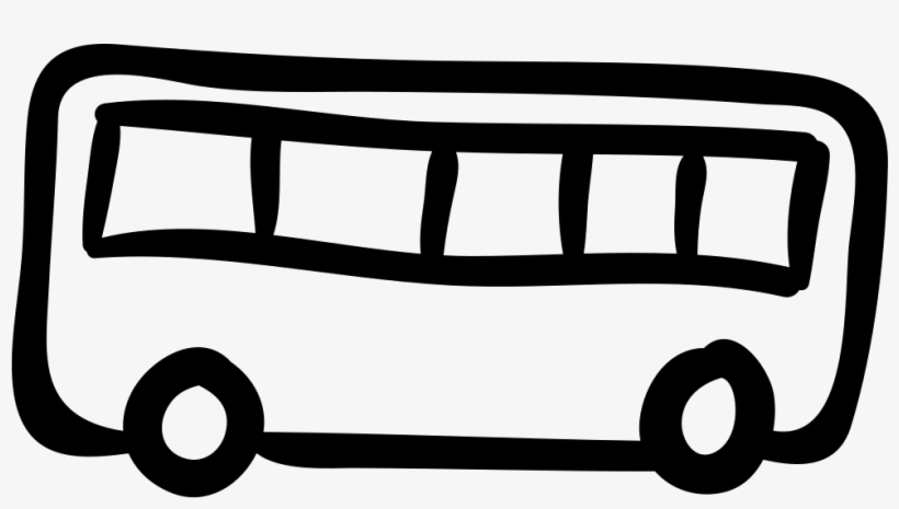 Bus Hand Drawn Transport Comments - Hand Drawn Icons Bus, transparent png #311547