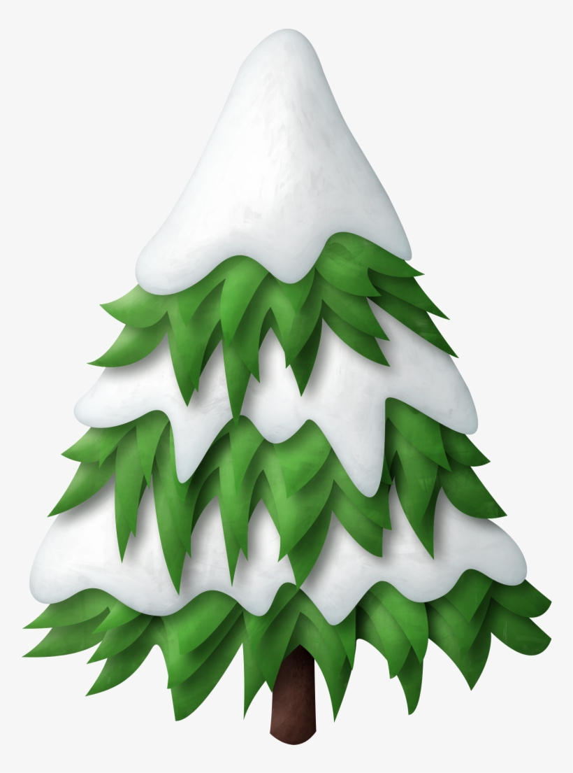 Pine Clipart Snowy - Snow Tree Clipart Png, transparent png #312153