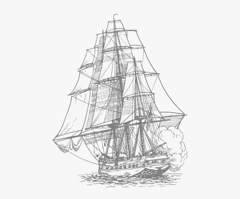 How To Set Use Gray Pirate Ship Clipart, transparent png #313060