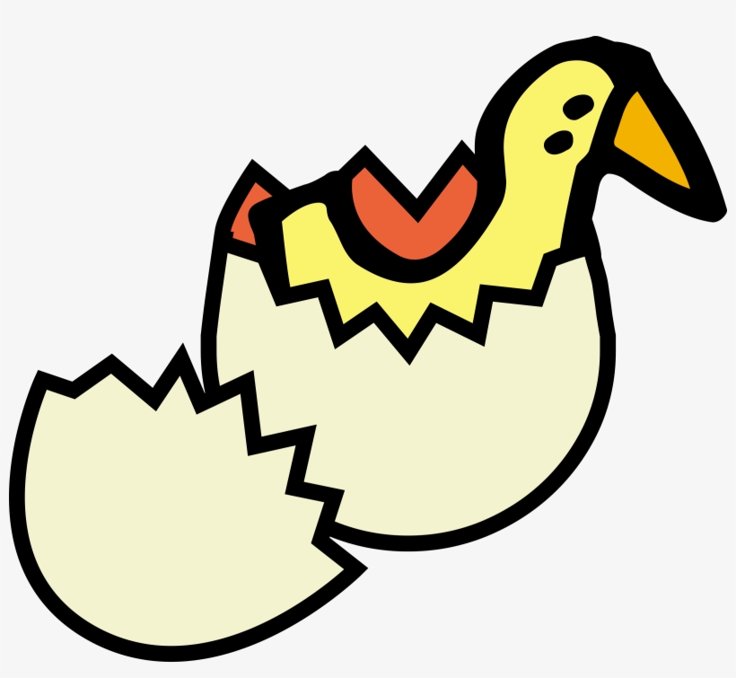 Yellow, Cartoon, Eggs, Egg, Cute, Chick, Crack, Cracked - Telur Ayam Menetas Kartun, transparent png #313405