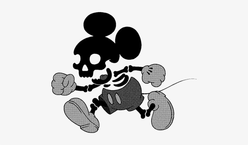 Mickey Mouse, Skeleton, And Disney Image - Mickey Mouse Skull, transparent png #313515