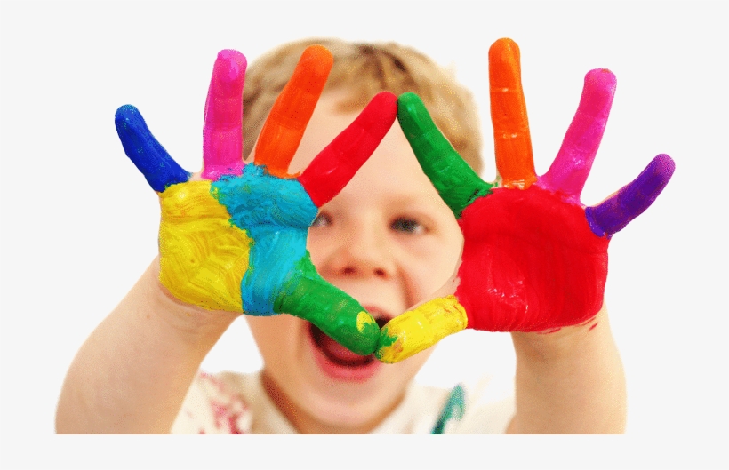 Children - Child Hands Painted, transparent png #313718