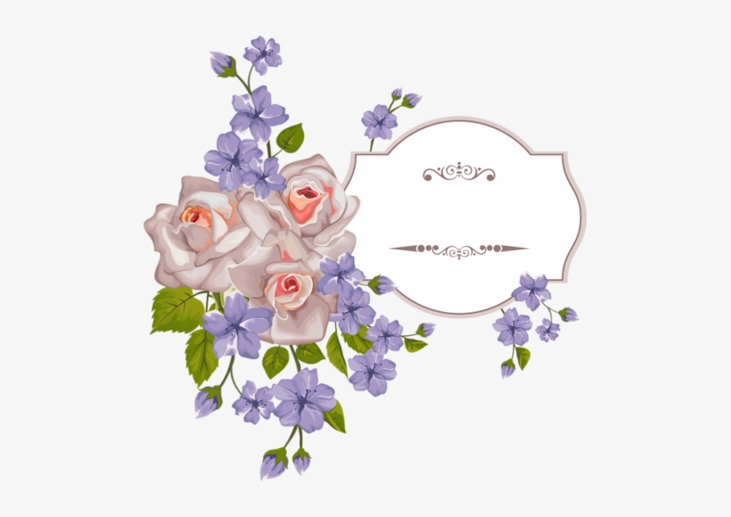 Beautiful Flower With Exquisite Card Vector - Clipart Flower Corner Watercolor, transparent png #313807