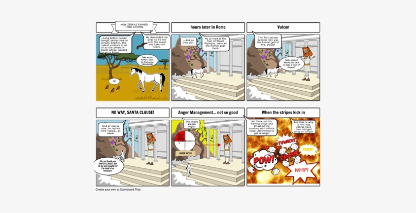How Zebras Earned Their Stripes - Comics, transparent png #314413
