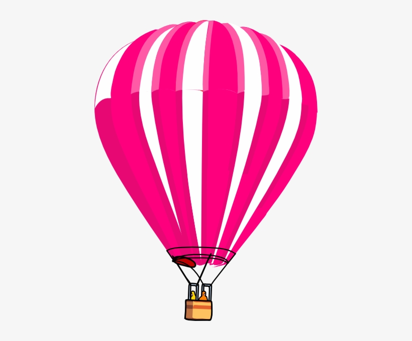 Pink Hot Air Balloon Png Png Transparent Download - Air Balloon Vector Png, transparent png #314827