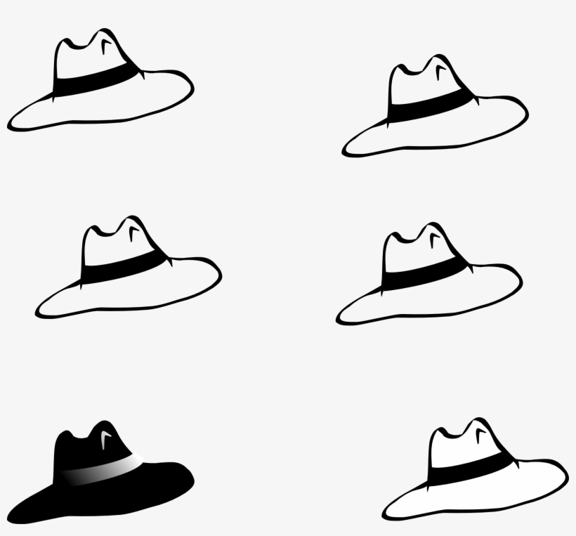 Pirate Hat Clipart Black And White Free Png - Six Thinking Hats Png, transparent png #314853