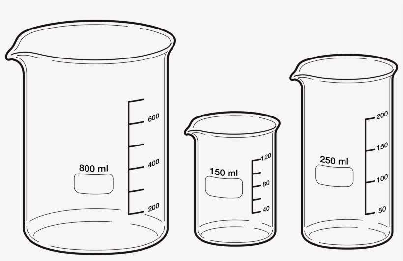 Beaker Drawing 100 Ml - Vaso De Precipitado De Laboratorio, transparent png #315100