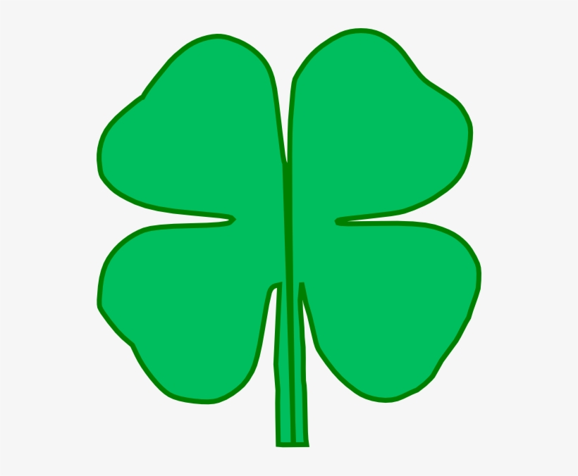 4 Leaf Clover Divided In Half Png, transparent png #315106