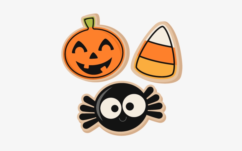 Cookie Clipart Silhouette - Halloween Clip Art Cookies, transparent png #315443