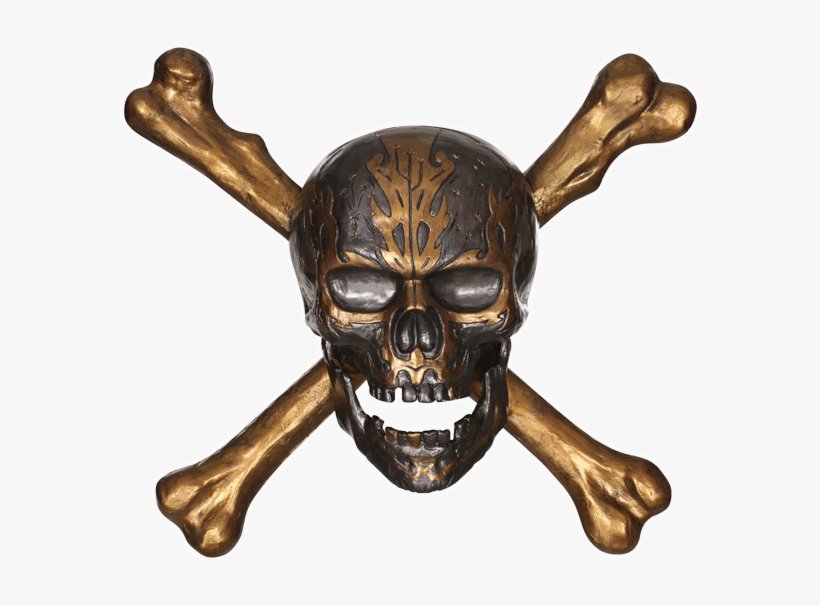 Skull And Crossbones Wall Decor - Pirates Of The Caribbean Skull Png, transparent png #315649