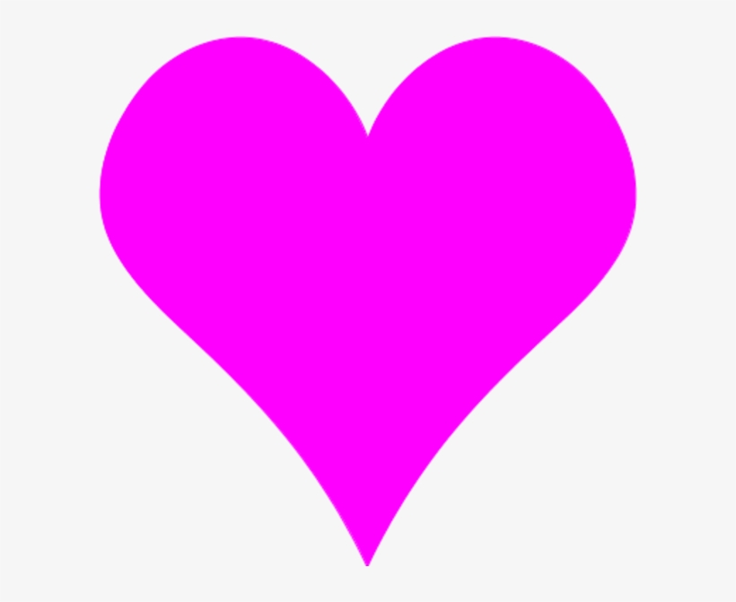 Heart-shaped Clipart Large Heart - Pink Heart Shape Vector - Free