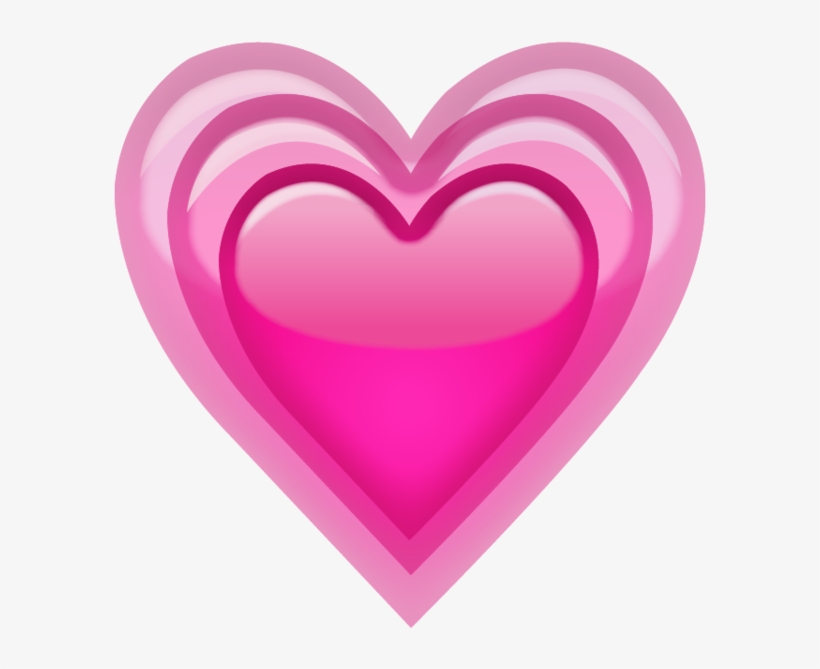 Pink Vibrating Hearts - Iphone Heart Emoji Png, transparent png #315851