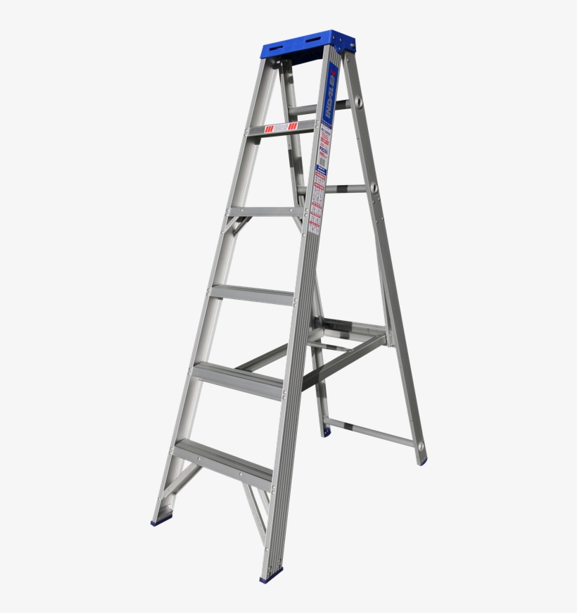 1m 180kg Aluminium Single Sided Step Ladder - Aluminium, transparent png #315998