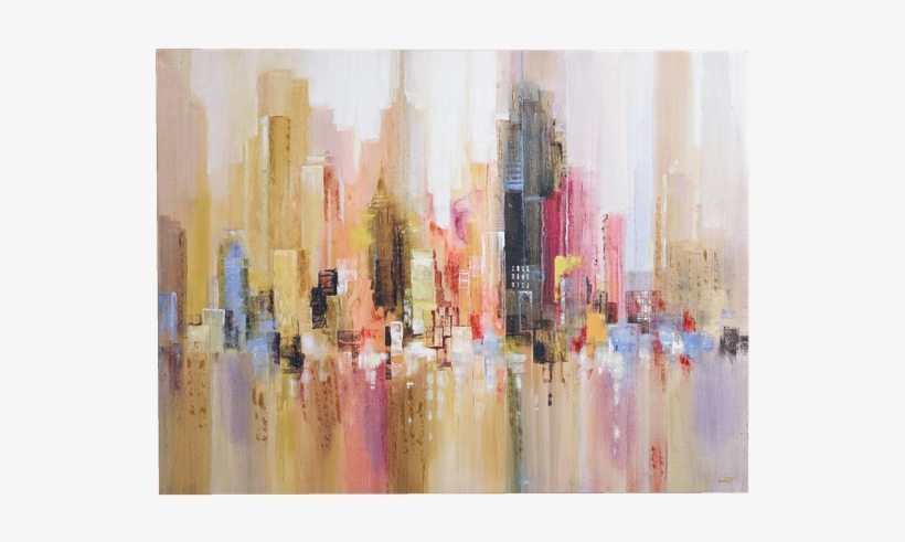 "city Spree" By Michael Longo - Oil Paint Buildings Abstract, transparent png #316262