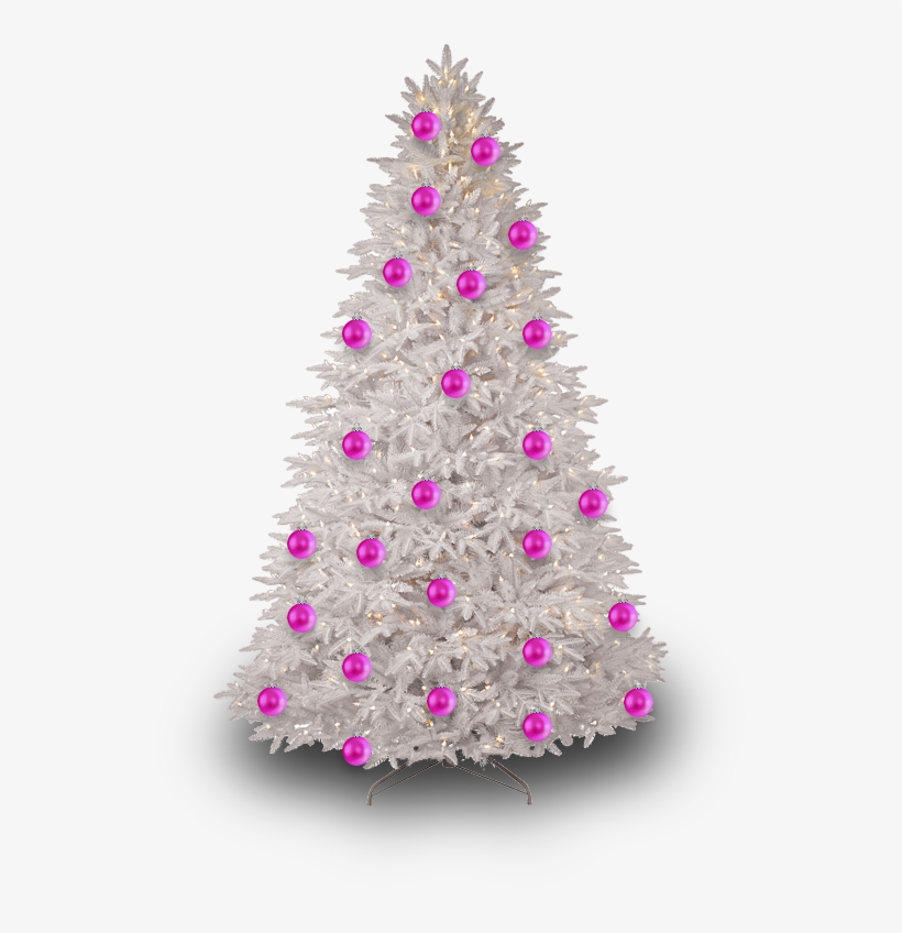 Christmas Tree Transparent Png Pictures - Pink Christmas Tree Png, transparent png #316576