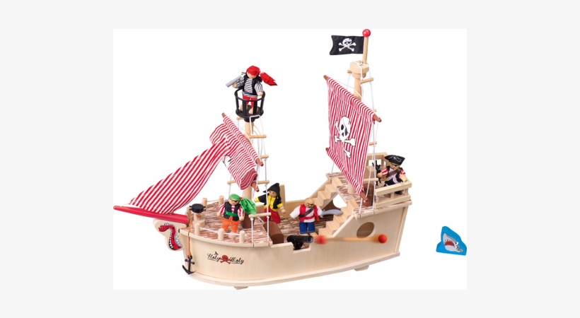 Wooden Toy Set, Pirate Ship - Nave Dei Pirati Lidl, transparent png #316596