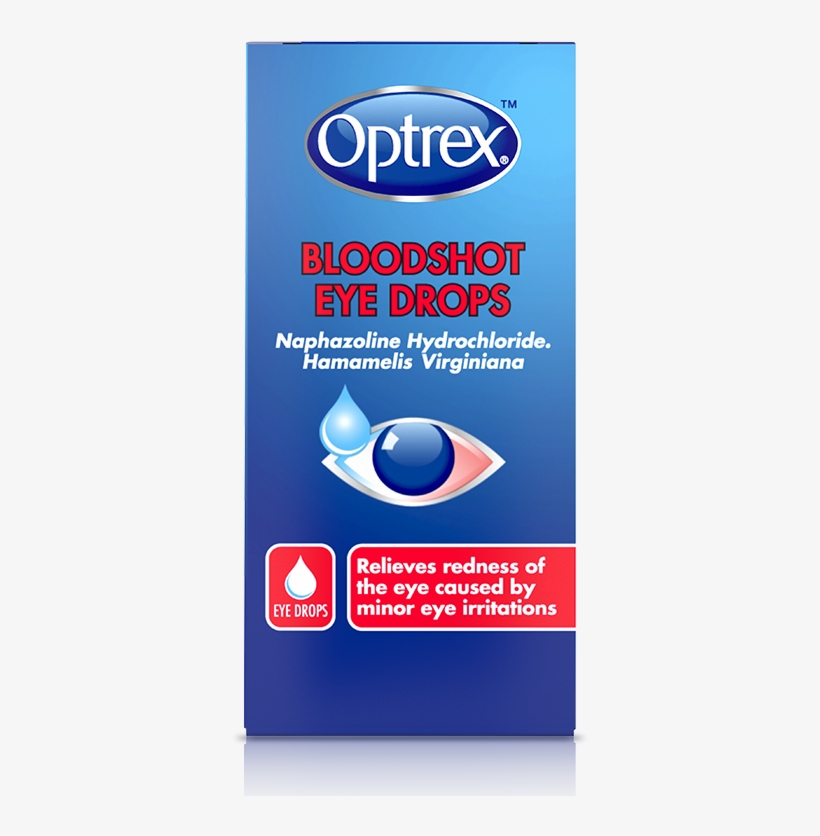 Optrex Bloodshot Eye Drops - Optrex Sore Eye Drops 10ml, transparent png #316642