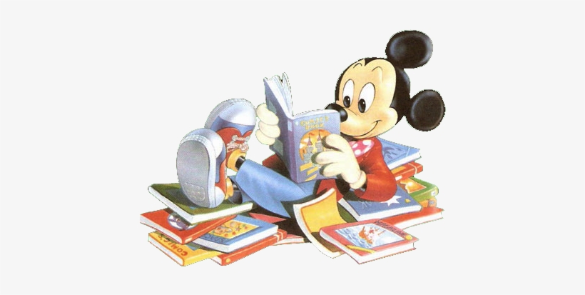 Mickey - Mickey Mouse Reading Book, transparent png #316910