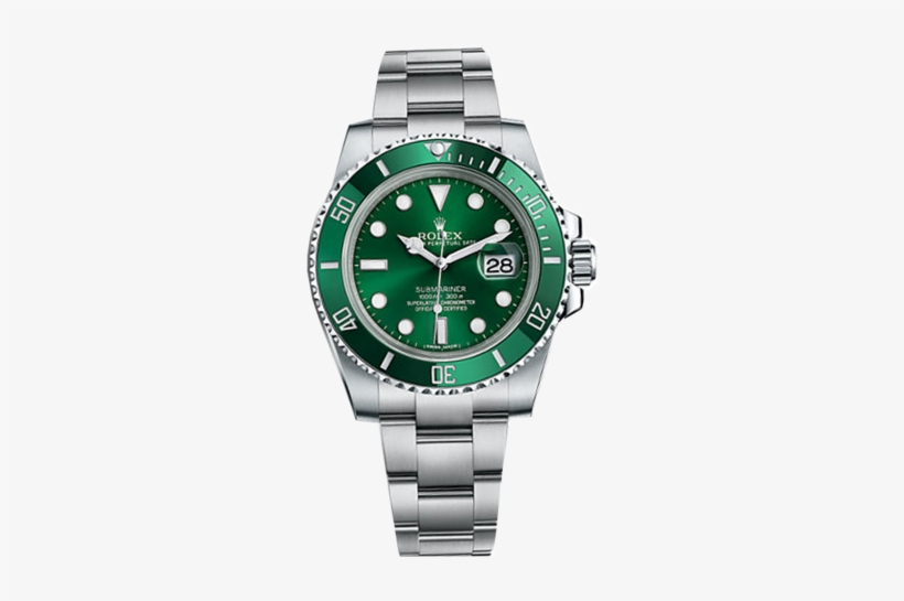 Green Dial Rolex Watch, transparent png #317250