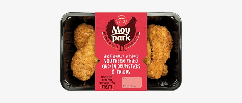Southern Fried Chicken Drumsticks & Thighs - Moy Park 4 British Chicken Breast Fillets, transparent png #317286