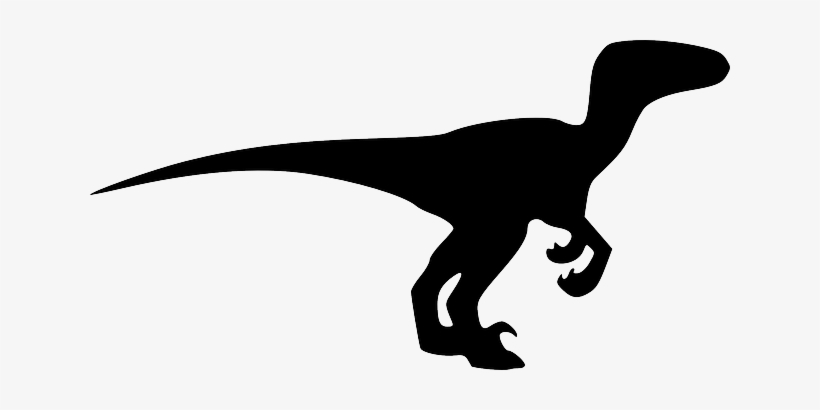 Dinosaur, Animal, Black, Extinct, Silhouette - Velociraptor Silhouette, transparent png #317528