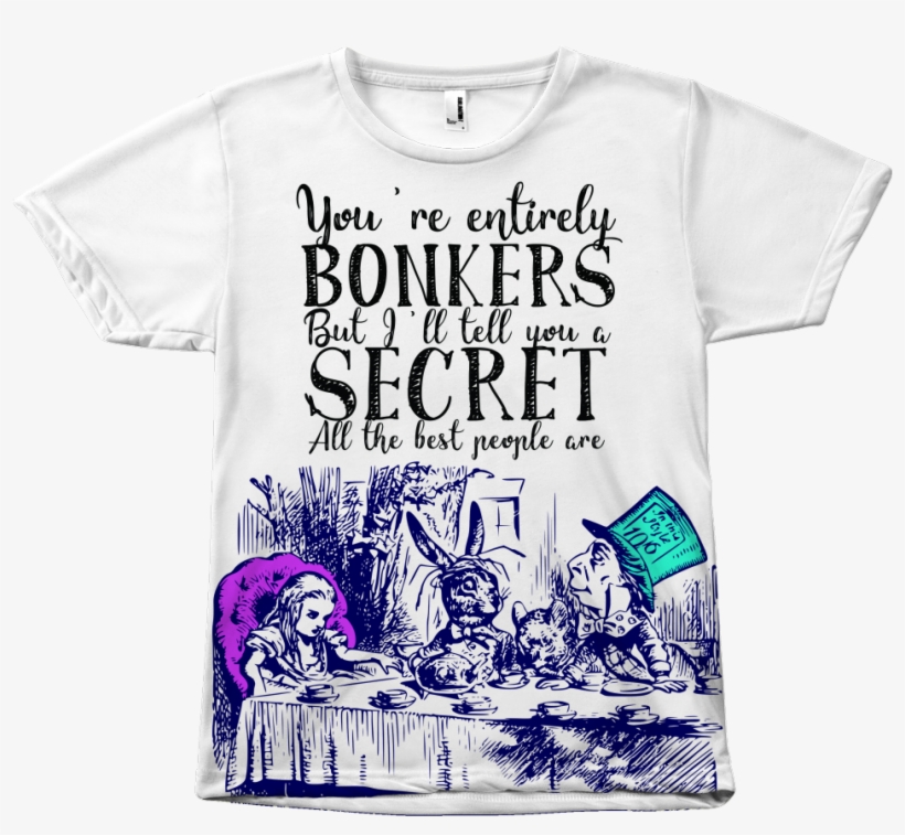 Alice In Wonderland Literary Tee Shirt - Alice In Wonderland Tea Party, transparent png #318025