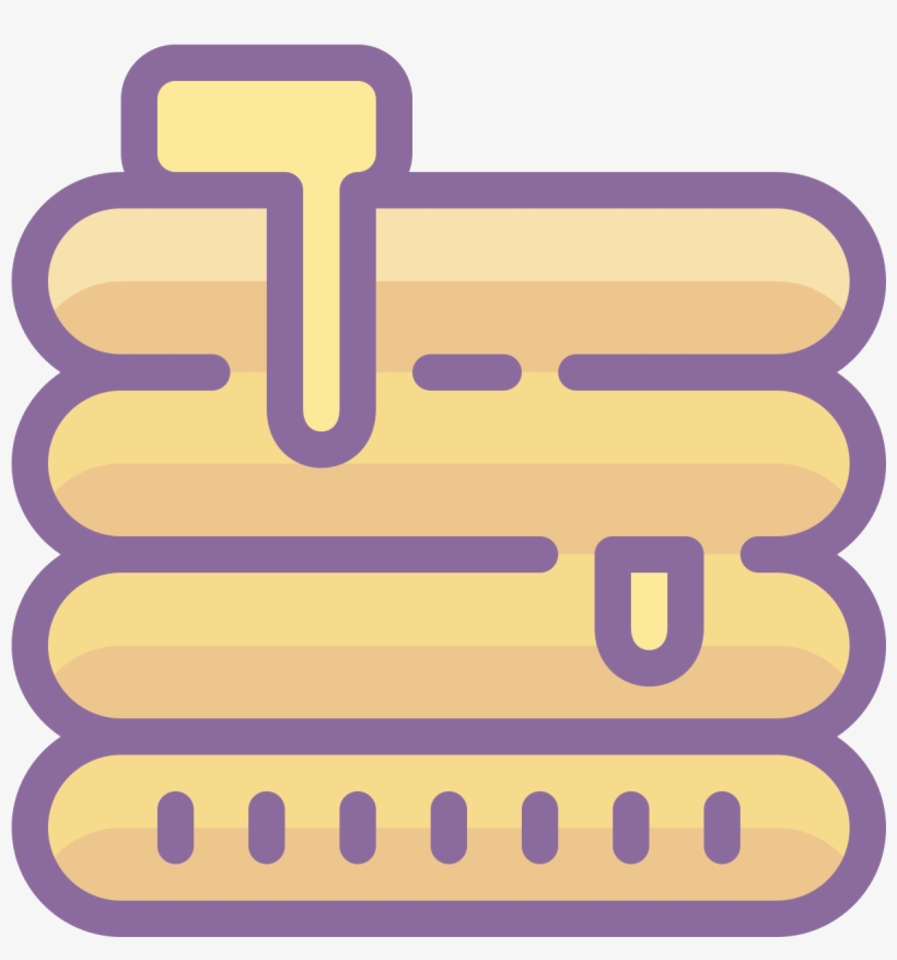 This Looks Like A Stack Of Four Pancakes - Icon, transparent png #318261