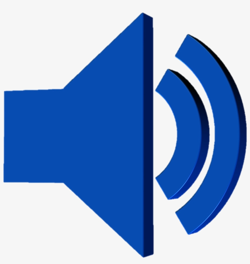 Open - Blue Speaker Icon Png, transparent png #318353