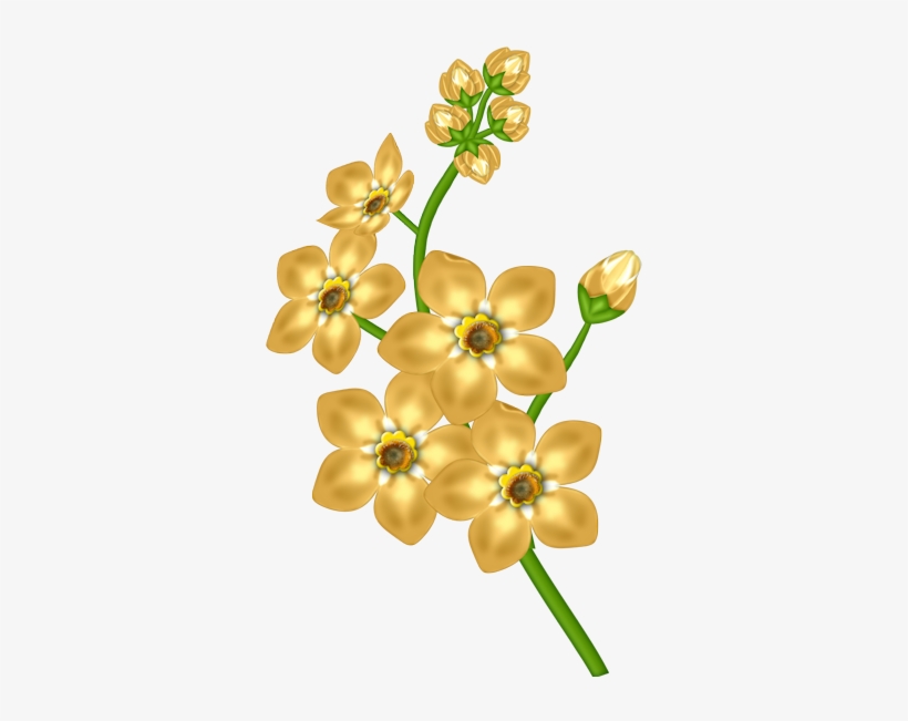 Yellow Flower Transparent Clipart - Yellow Flowers Transparent Background, transparent png #319017
