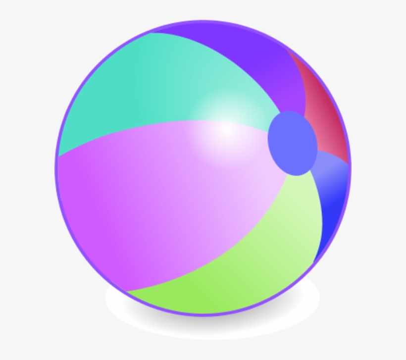 Beachball Vector Clip Art - Transparent Beach Ball Clipart, transparent png #319134