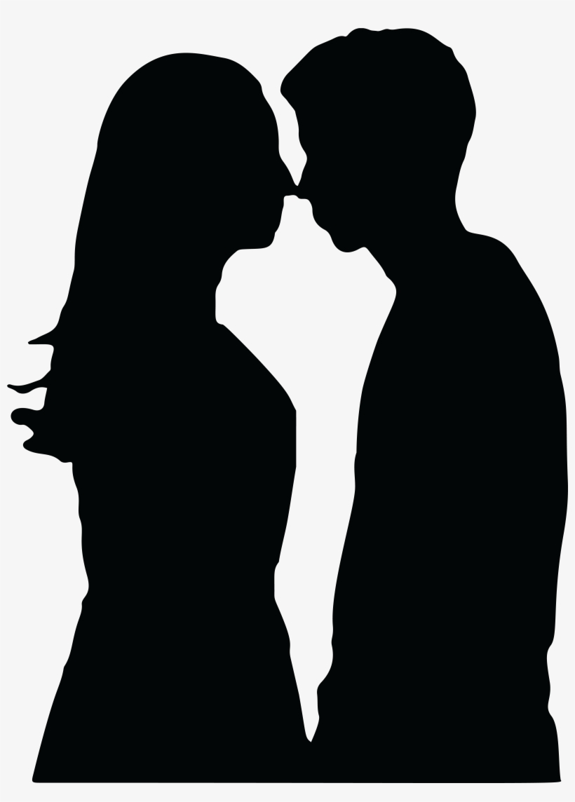 , , - Pregnant Couple Silhouette Png, transparent png #319136