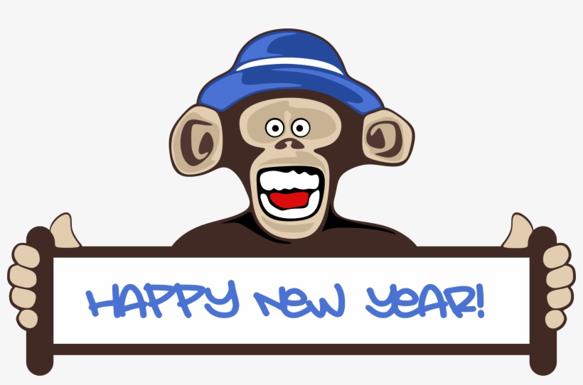 This Free Icons Png Design Of Happy New Year Monkey, transparent png #319375