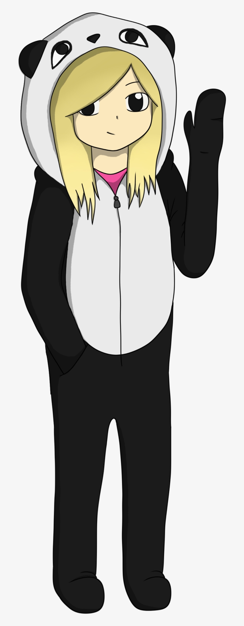 Onesie Girl Drawing - Girl In Onesie Drawing, transparent png #319459