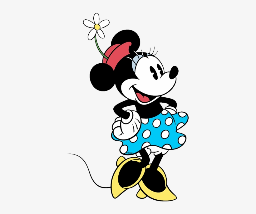 Minnie Mouse Clipart Hands - Old Minnie Mouse Drawing, transparent png #319631