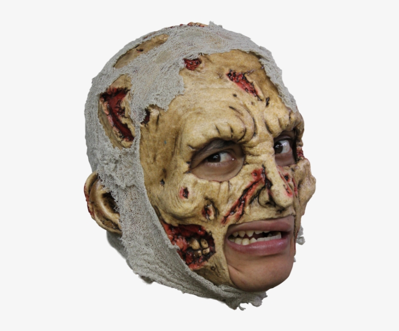 Chinless Zombie Deluxe Mask - Horror Zombie Deluxe Latex Mask With Teeth, transparent png #319634