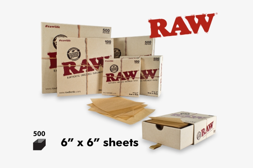 Raw Parch 500 - Raw Threads Raw Rolling Paper Parchment Squares 5"x5", transparent png #319873