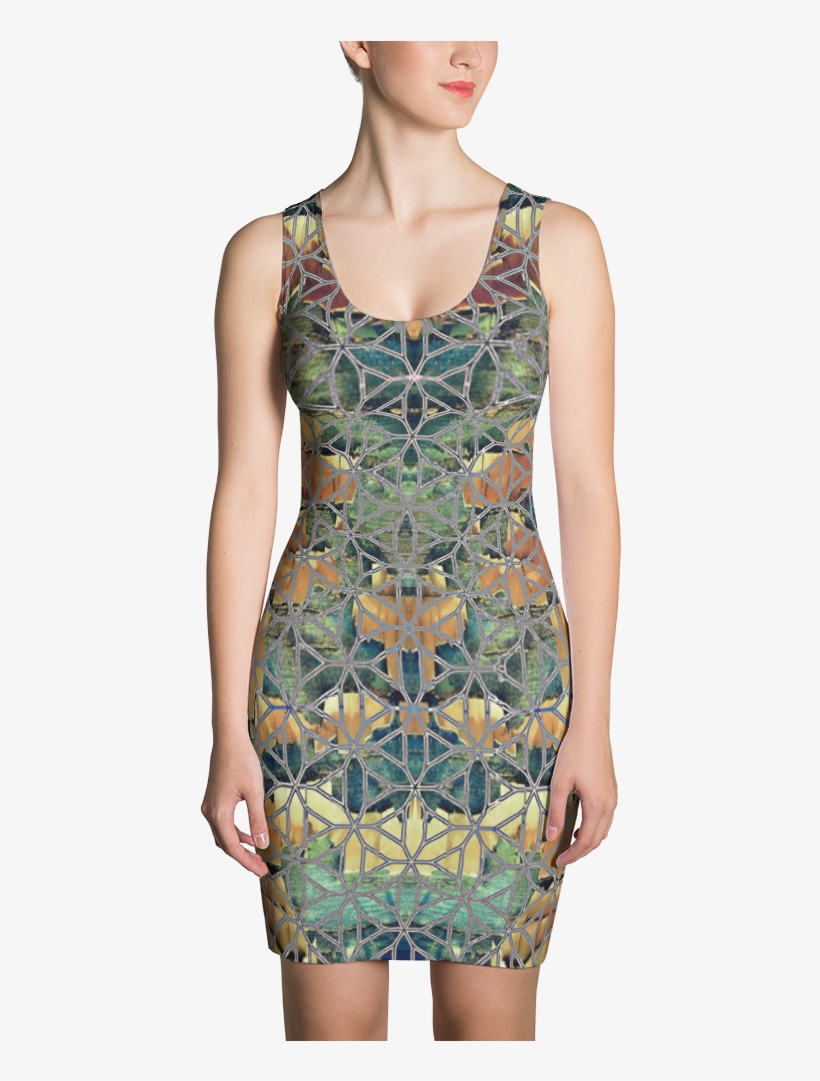 Flower Of Life Dress - Leopard Print Dress. Animal Print Party Dress. Body, transparent png #319978