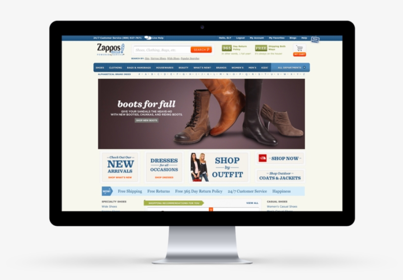 Zappos Ab Mac01 - Web Page, transparent png #3100282