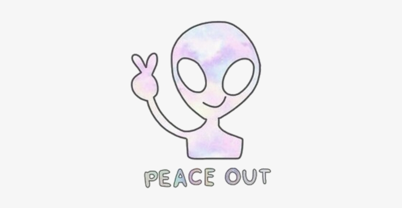 @brybryant - Alien Peace Out, transparent png #3100410