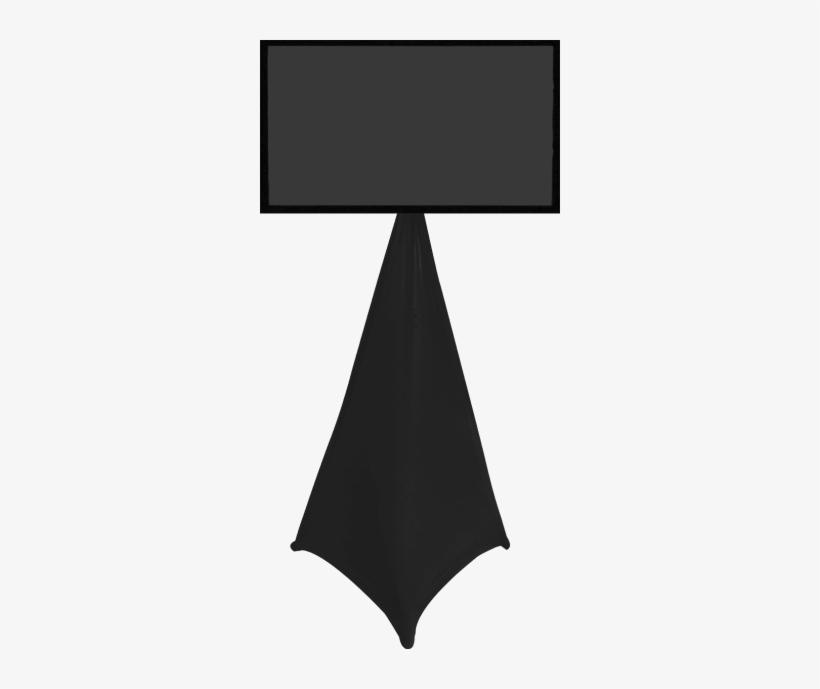 Tv Stand Skirt Black - Television, transparent png #3101206