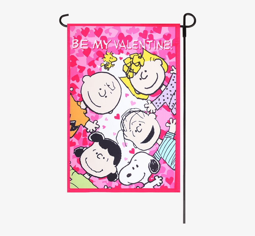 Text Clipart Snoopy Woodstock Charlie Brown Peanuts - False Snoopy And The Peanuts Gang ~ Be My Valentine, transparent png #3101208