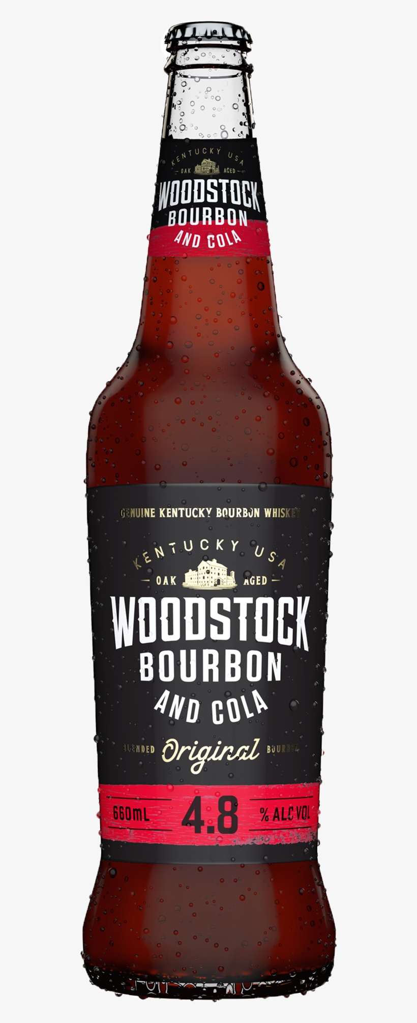 Woodstock Bourbon & Cola 660ml Bottle, transparent png #3101528