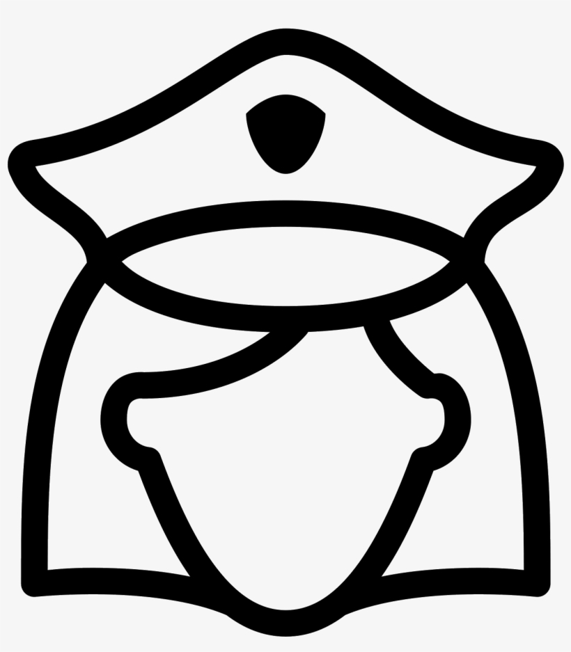 Mujer Policía Icon - Police Head Png, transparent png #3101638