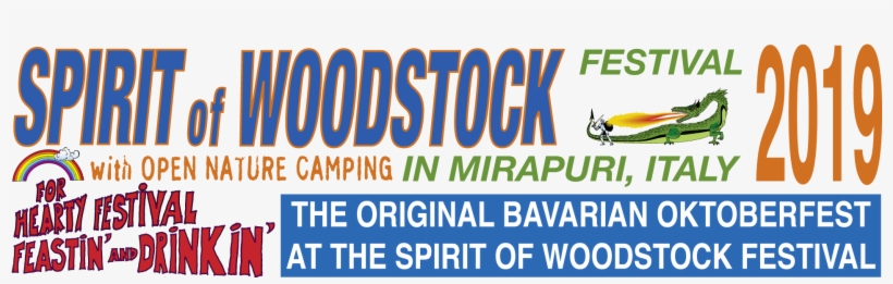 Spirit Of Woodstock Festival Logo - Woodstock Festival, transparent png #3101639