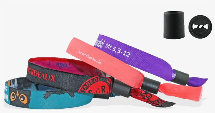 Woven Wristbands With Plastic Sliding Clip Closure, - Bracelet, transparent png #3101943