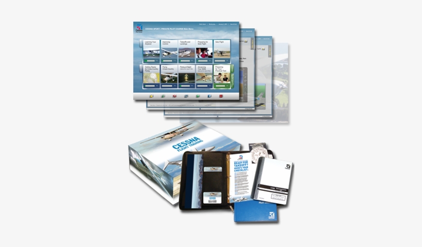 Learn To Fly - Cessna Private Pilot Ground School Kit, transparent png #3102222